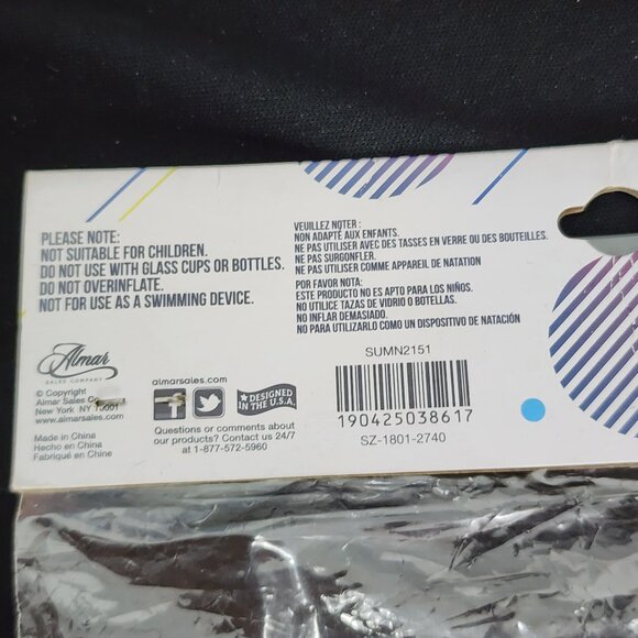 All Blown Up Dreamer Rainbow Inflatable Drink Holder Swimming Pool Floats 3pk - Picture 9 of 16